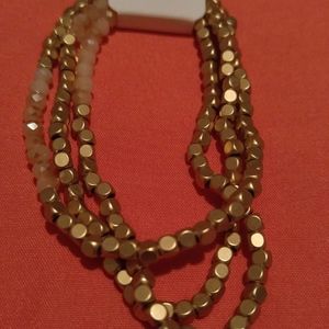 Gold Beaded Bracelet Set